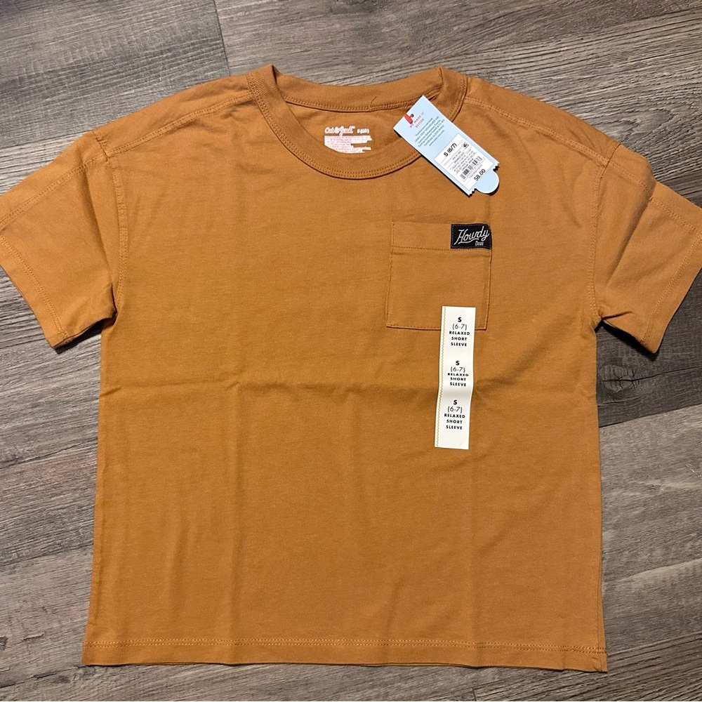 Cat & Jack Kids Tan Short Sleeve Tee